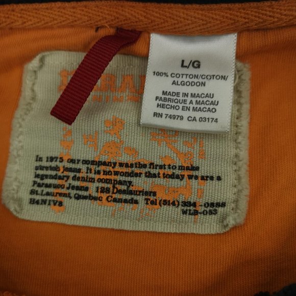 Parasuco Sweater Black Mens Printed Long Sleeve - Picture 5 of 8